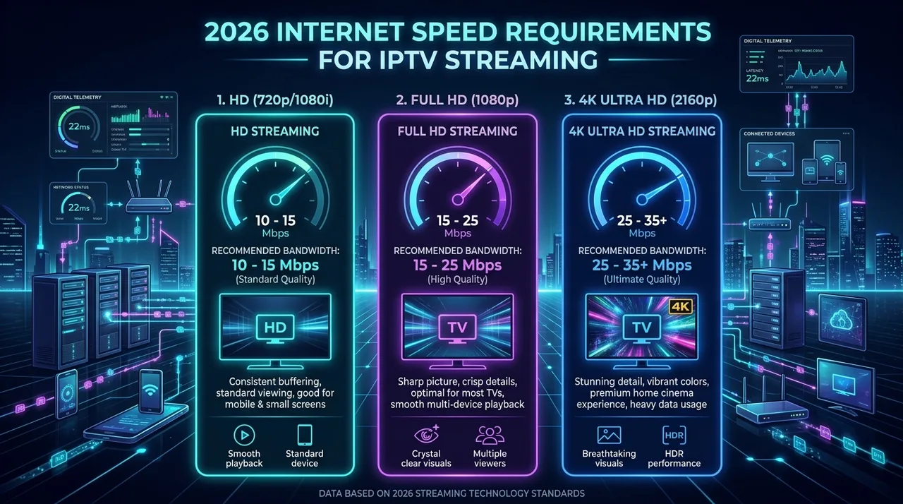 What Internet Speed Do You Need for IPTV in 2026? Complete Guide