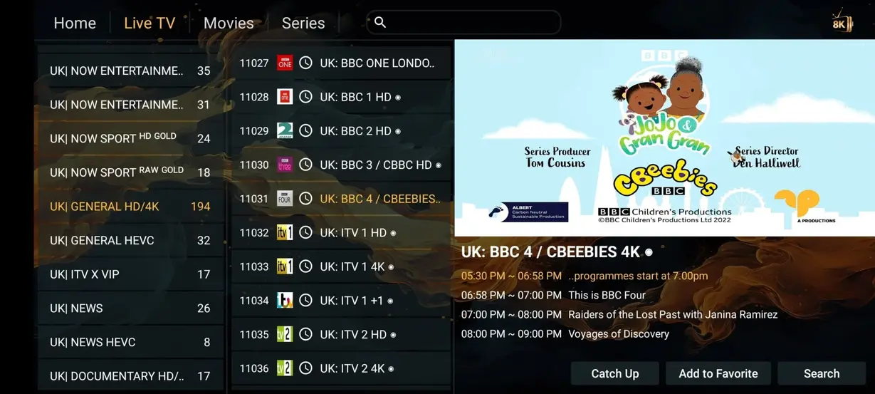 IPTV Interface Preview